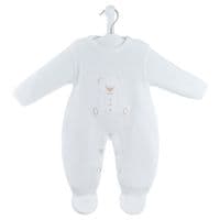 A5694W Checked Bear Knitted Onesie