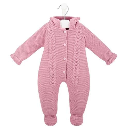 A5776RP  Hooded  Knitted Pramsuit