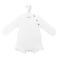 A5778P Ruffle Leg  Knitted Romper