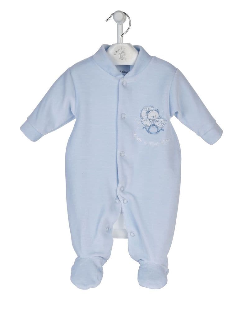 Sleepsuit Rock A Bye Baby Clothes AV1212B Rock-a- Bye Baby Velour
