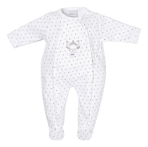 AV1870W Tiny baby bear star printed onesie