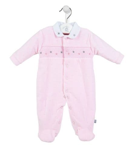 AV2503P Star jaquard Velour Onesie