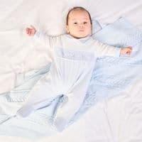 AV6128P Bunny & Flower Smocked Sleepsuit