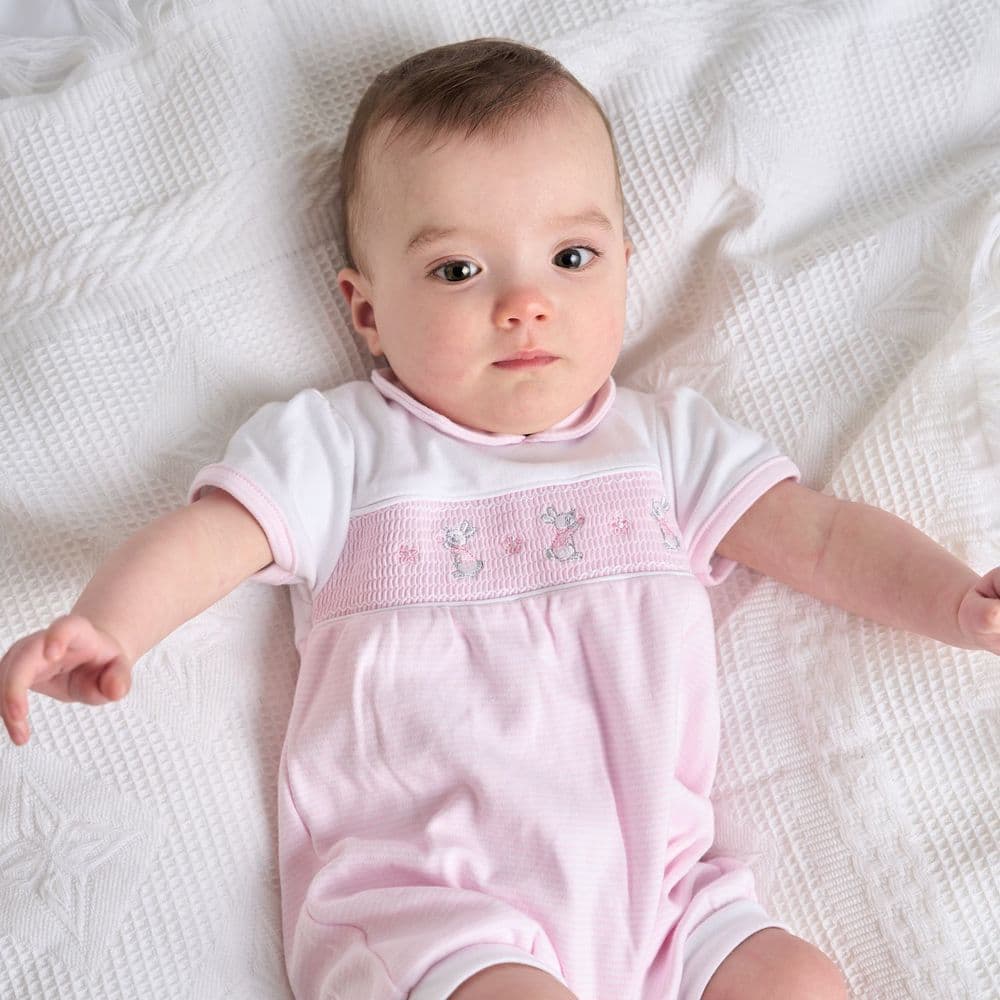 AV6136P Rabbit Smocked Romper