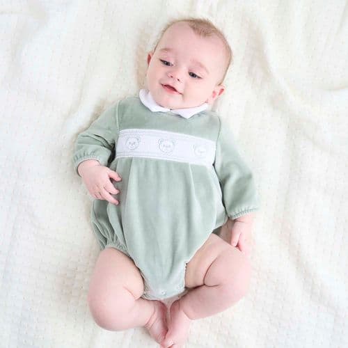 AV6172 Three Bears Smocked Romper