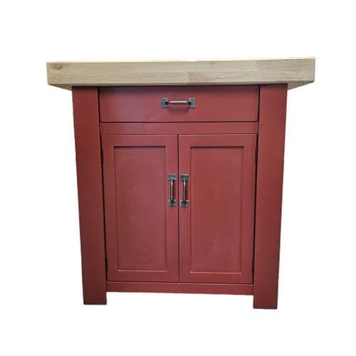 36 Inch Corsair Butchers Block Kitchen Island oak top with drawers and cupboards