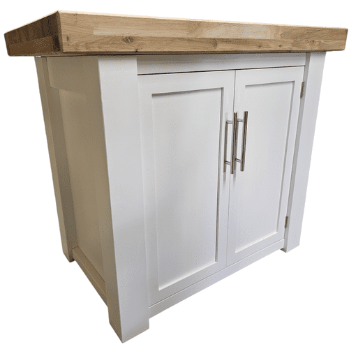 36 Inch Corsair Butchers Block Kitchen Island oak top with full cupboards
