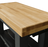 Port Royal Solid Handmade Wooden Butchers Block Kitchen Island