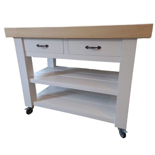 48 Inch Port Isaac Butchers Block Kitchen Island with Drawers