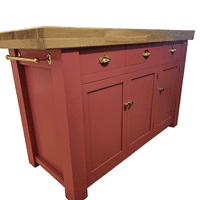 Corsair Kitchen Island- Freestanding Butchers Block with Oak Top and built in storage cupboards