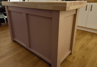 Corsair Kitchen Island- Freestanding Butchers Block with Oak Top and built in storage cupboards