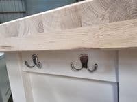 60 Inch Corsair Butchers Block Kitchen Island oak top with full cupboard