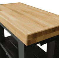 Port Royal Solid Handmade Wooden Butchers Block Kitchen Island