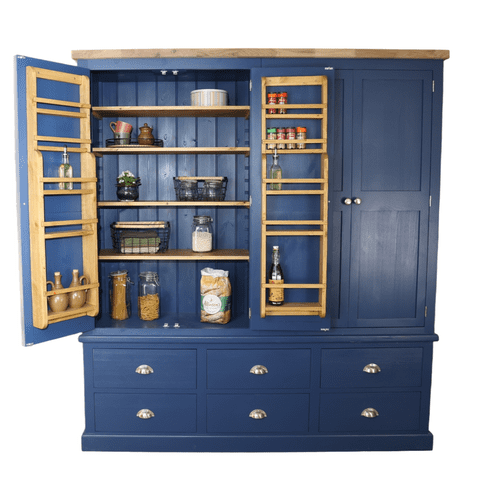 72 Inch Corsair Larder Pantry Cupboard With Oak Top