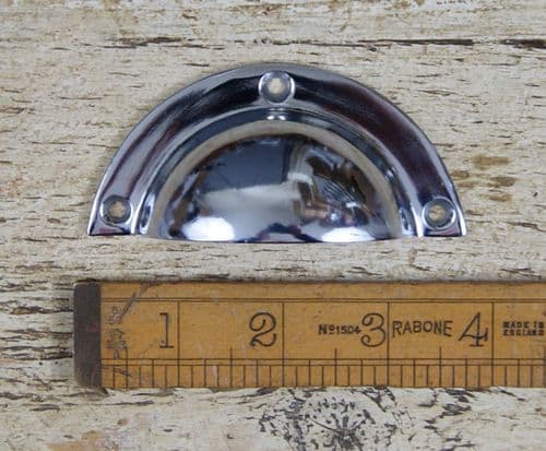 CHROME CUP HANDLE 96MM /4''