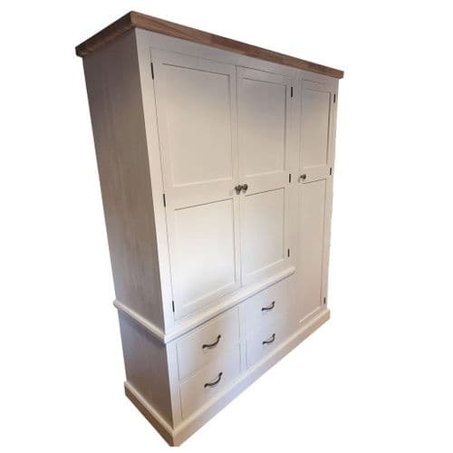 Corsair Combi Wardrobe with Oak Top