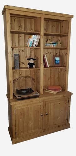 Port Royal 2 door deep base bookcase with adjustable shelves