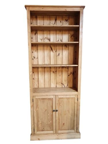 Port Royal Tall 2 door bookcase with adjustable shelves