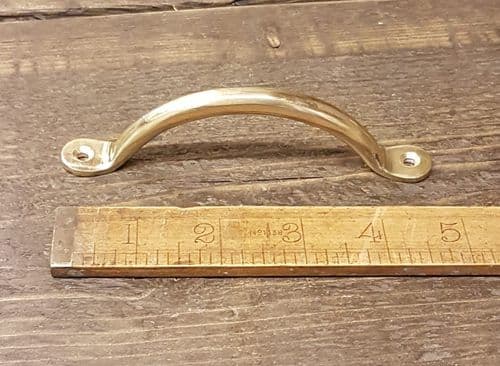 SOLID BRASS PENNY END BOW HANDLE 120MM /5''