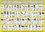 S-46 English Spelling Chart A4 (Larger two-sided deskchart for Individuals)
