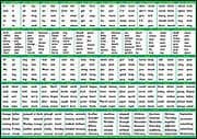 S-57 English Phonics 500 Chart A3 (Two-sided, class reference, 500 English Basewords)