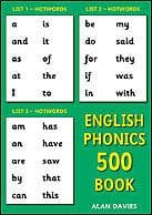 S-64 English Phonics 500 Book (Read and spell the 500 English Basewords)