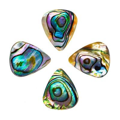 Abalone Tones Green Abalone 4 Guitar Picks