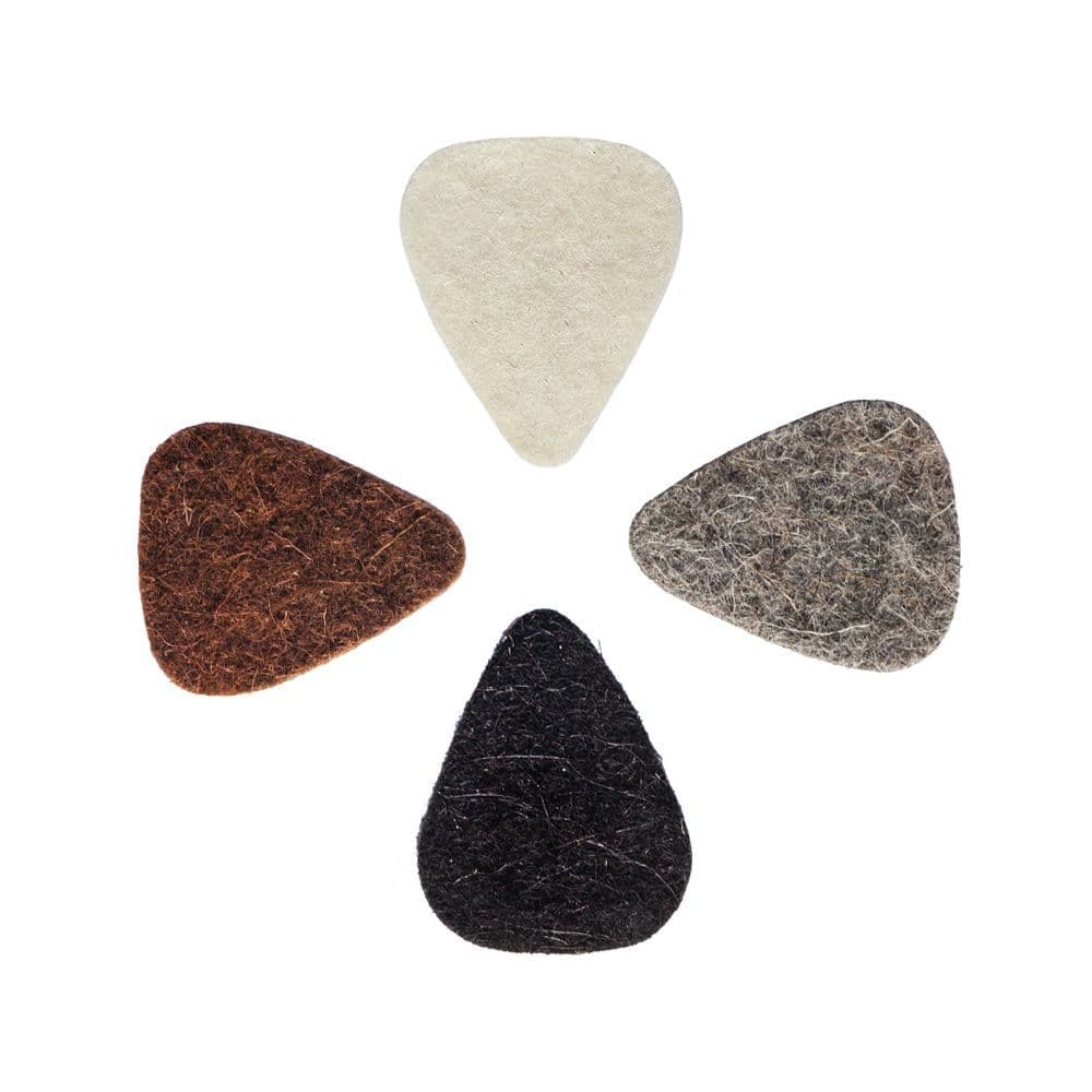 Felt Tones Mini Pack of 4 Ukulele Picks Timber Tones