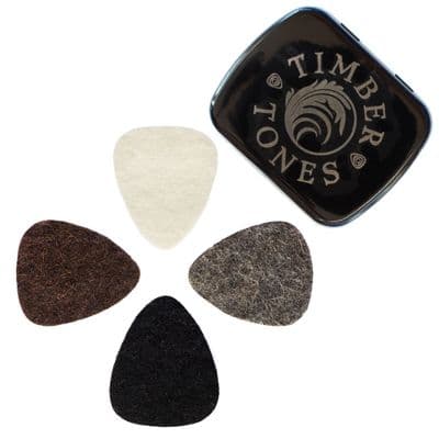 Felt Tones Mixed Tin of 4 Guitar Picks
