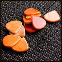 Jazzy Tones - Orange Bone - 1 Guitar Pick | Timber Tones