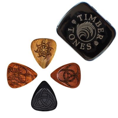 Laser Tones Mixed Tin of 4 Guitar Picks
