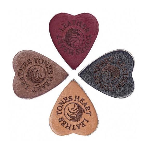 Leather Tones Heart - Pack of 4 Picks | Timber Tones