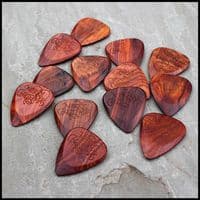 Merry Christmas Burma Padauk Guitar Pick in a Gift Box