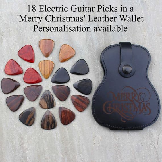 Plectrum Wallet - 18 Electric Guitar Picks | Timber Tones