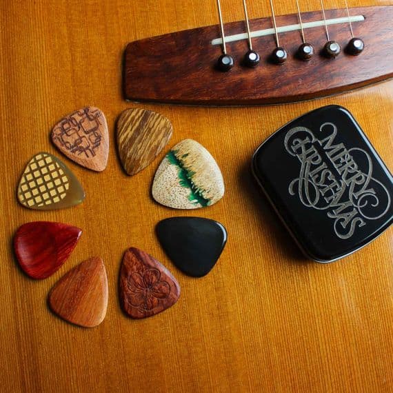 Timber Tones - Tin of 8 Acoustic Picks | Timber Tones