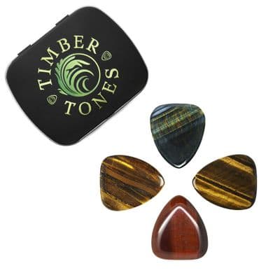Tiger Tones Mixed Tin of 4 Guitar Picks