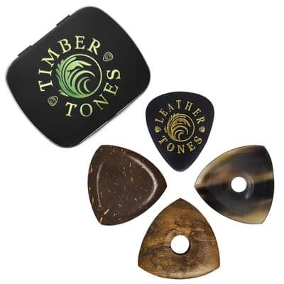 Timber Tones Bass Guitar Tin of 4 Guitar Picks