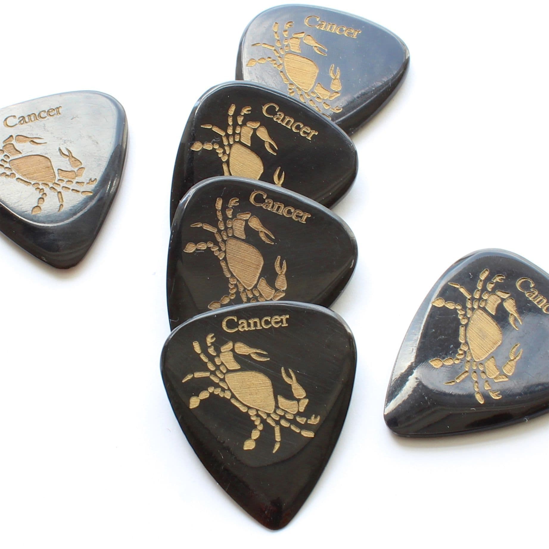 Zodiac Tones Cancer 4 Guitar Picks Timber Tones