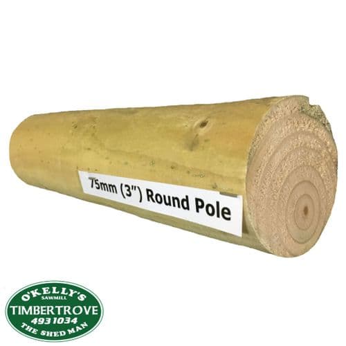3 inch (75mm) Round Pole