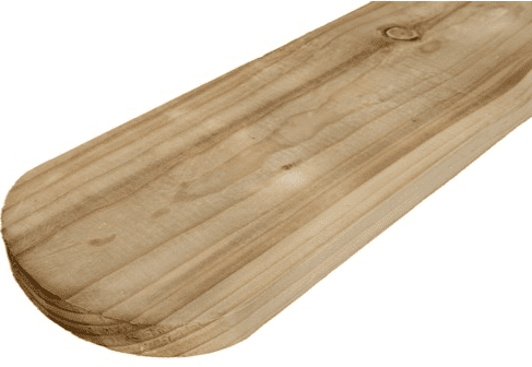 6" (150mm) Round Picket Timber Board