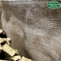 Open Weave Oval Baskets with Ear Handles & Jute Liner