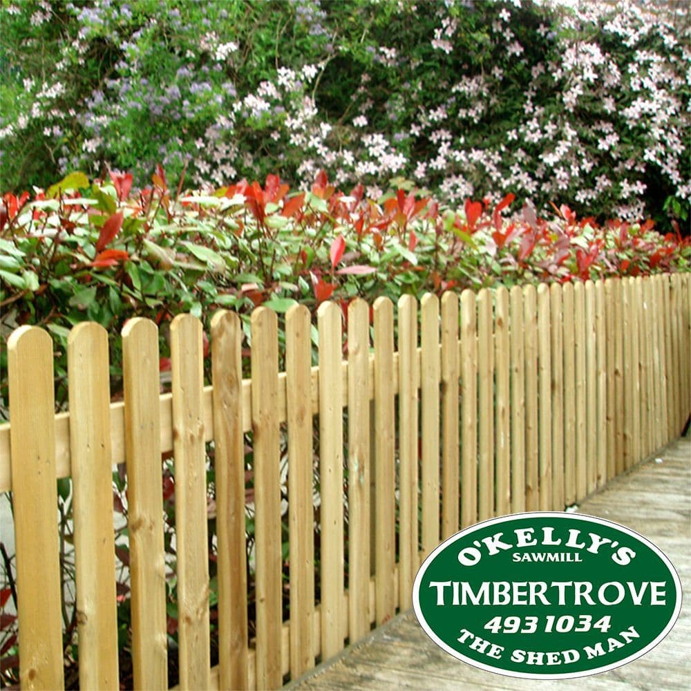 Picket Timber Fencing Panel Cottage Garden Fence Wood Fence Dublin