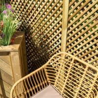 Privacy Diamond Garden Trellis | Wooden Trellis for Plants & Screening