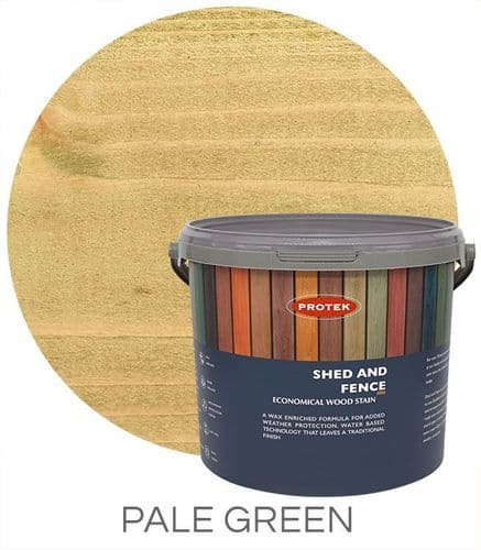 Protek Shed & Fence Stain Paint - Pale Green