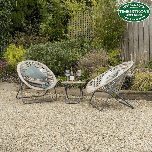 Rattan Lounger Set