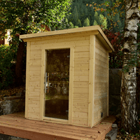 The Emerald Outdoor Sauna | Compact Modern Sauna for Small Gardens