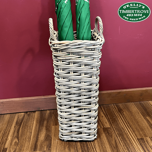 Umbrella Basket, Square with Ear Handles