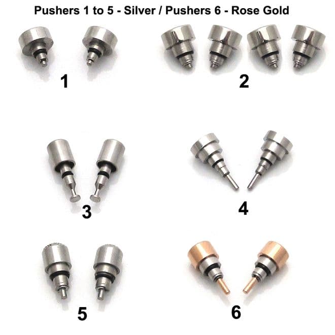 14 PCE CHRONOGRAPH REPLACEMENT WATCH PUSHER BUTTONS - P35A