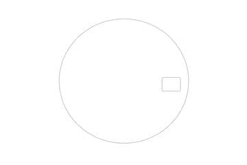 23mm to 33mm X 1.5mm Round Flat Watch Crystal Glass with Date window Beveled Edge