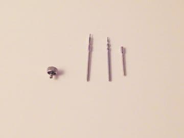 3mm 4 Piece Replacement Crown (waterproof style) and Stems Set - A2A